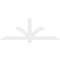 Ekena Millwork Redmond Architectural Grade PVC Gable Bracket, 72"W x 27"H x 2"D x 4"F, 9/12 Pitch GBP072X27X0204RED00 - alternate 2
